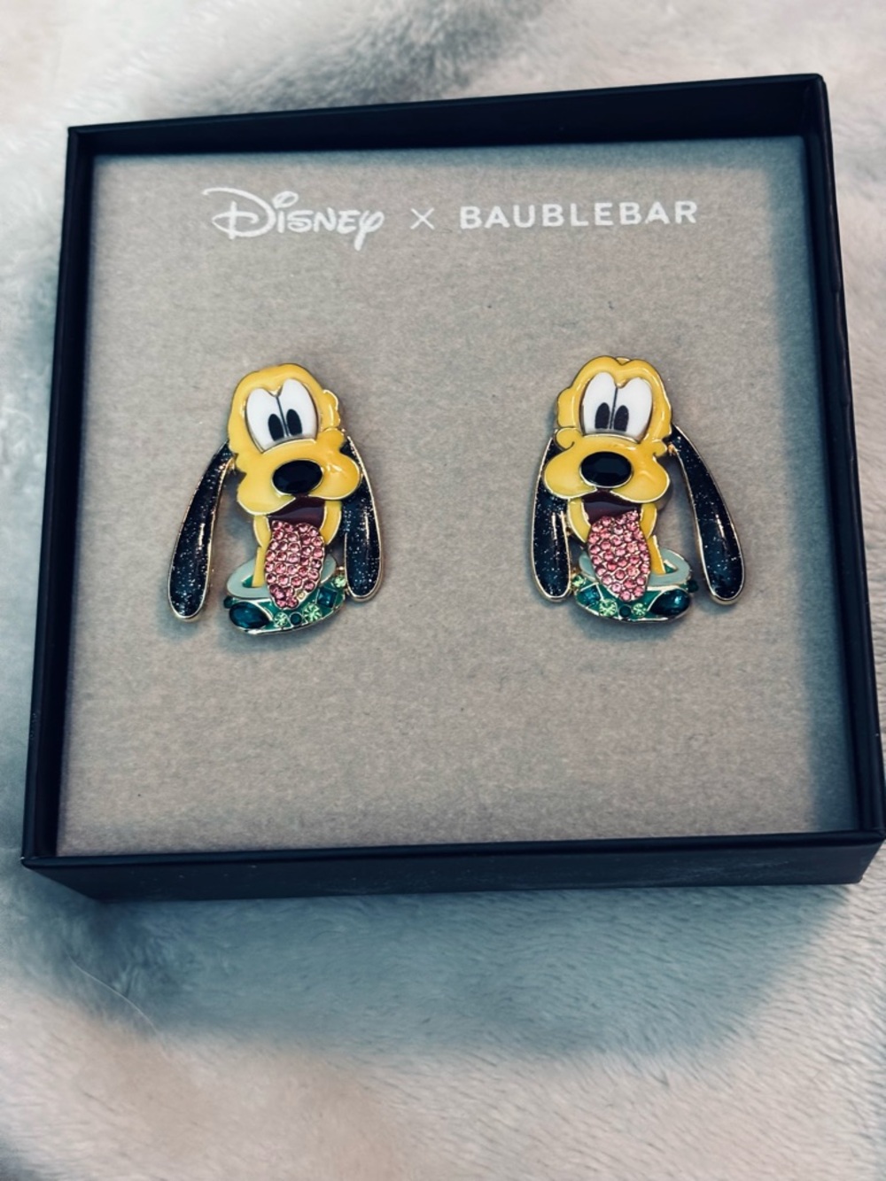 Disney x BaubleBar Celebration Pluto Pierced Earrings - NEW